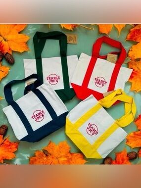 Trader Joe’s Mini Canvas Tote Bag 2025 Limited Edition - Multiple Colors